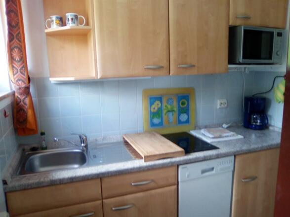 Küche mit Spülmaschine