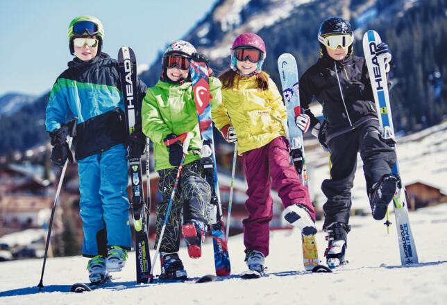 Kinderspaß beim Skikurs