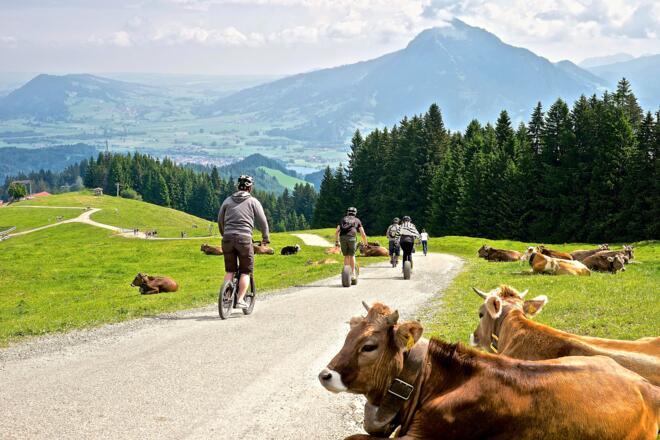 Downhill-Roller am Ofterschwanger Horn