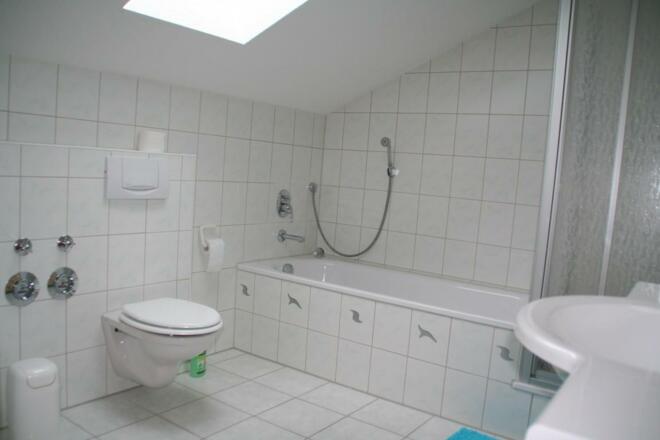 Badezimmer mit Dusche, Bad und WX