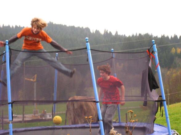 Hauseigenes Trampolin