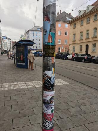 Urban Art ist auch in anderen Formen im Glockenbachviertel präsent