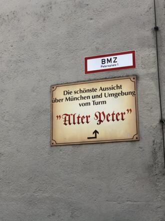 Schild Alter Peter München