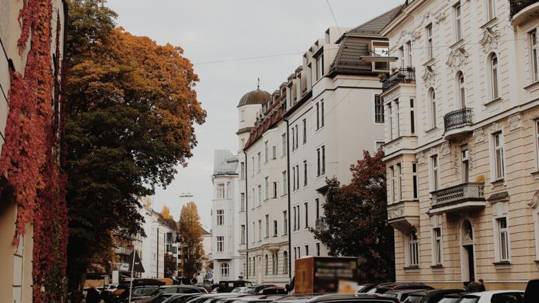 Blick auf die Ainmillerstraße