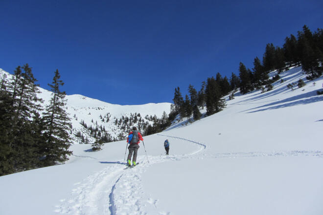 Skitour Hochblasse - Aufstieg