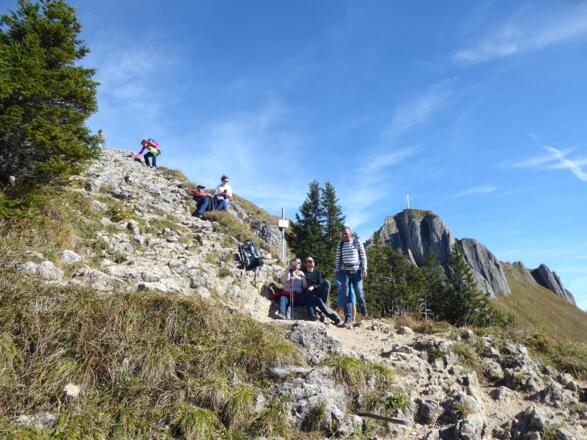 Rast oberhalb der Schulter