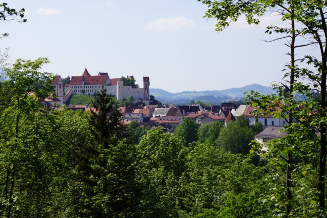 Blick zum Hohenschloss Füssen