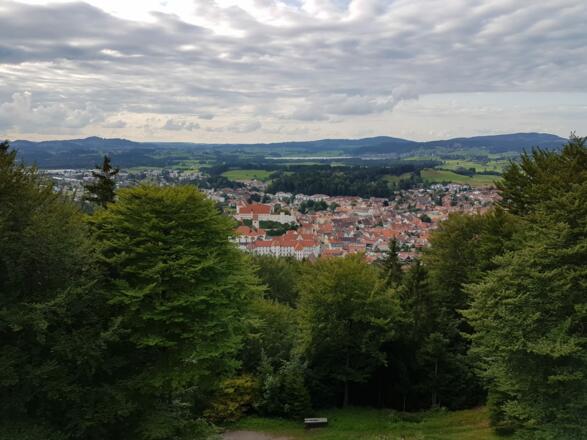 Blick vom Kalvarienberg auf Füssen 