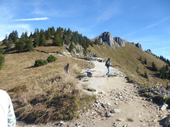 Im Aufstieg zum Branderschrofen