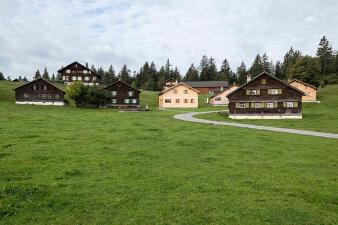 Häuserensemble auf dem Bödele