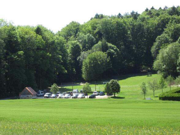 Parkplatz am Sportplatz in Burggaillenreuth