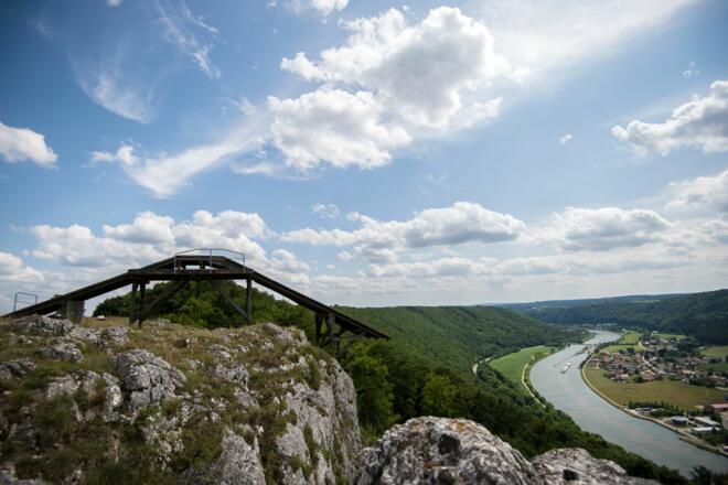 Drachenflugrampe bei Jachenhausen mit Blick ins Altmühltal bei Riedenburg