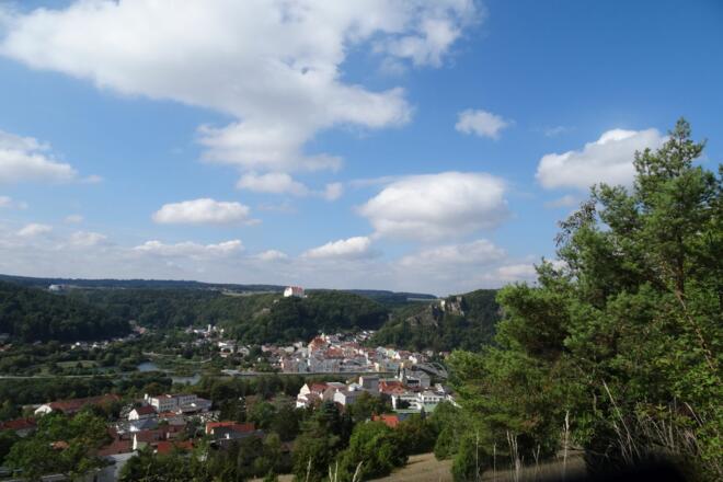 Blick auf Riedenburg im Altmühltal