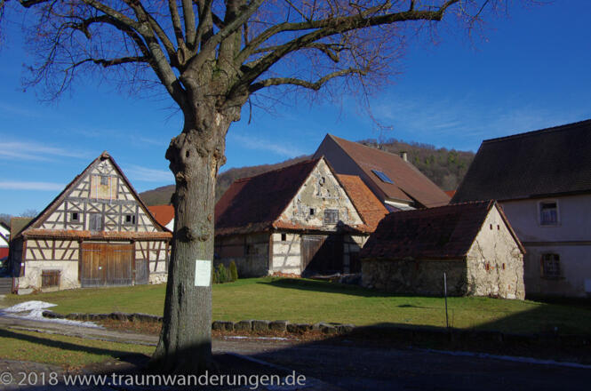 Alte Fachwerkhäuser in Leutenbach