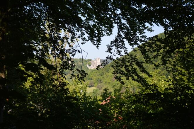 Blick zur Neideck bei Start in Muggendorf