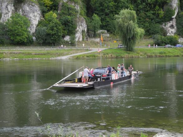 Seilfähre Weltenburg-Stausacker in der Nähe vom Kloster Weltenburg