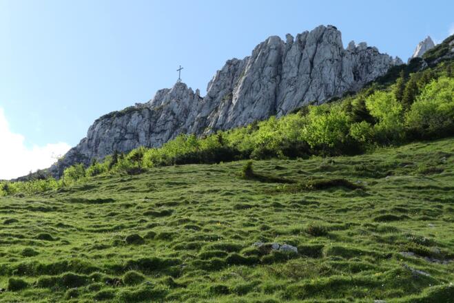 Auf dem Weg hoch zur Kampenwand