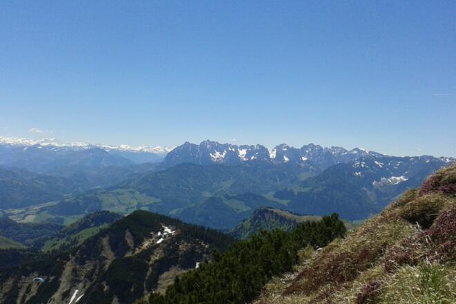 Blick zum Kaisergebirge