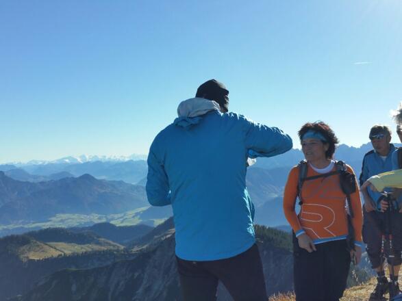 Am Geigelstein mit Blick auf Großglockner