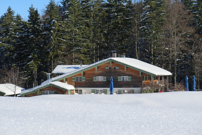 Frasdorfer Hütte im Winter