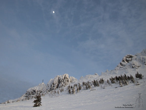 die Kampenwand bei Mondlicht