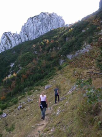 Querung Richtung Äußerster Ostgipfel (links)