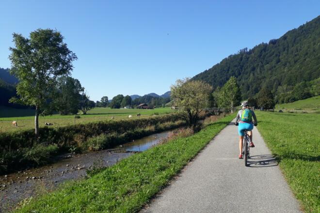 Prientalradweg bei Sachrang