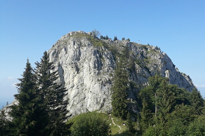 Blick zur Wasserwand vom Heuberggipfel
