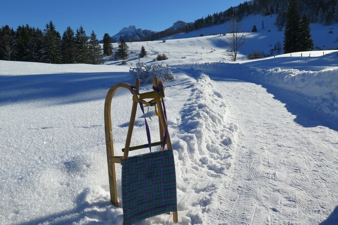 Rodeln zur Frasdorfer Hütte