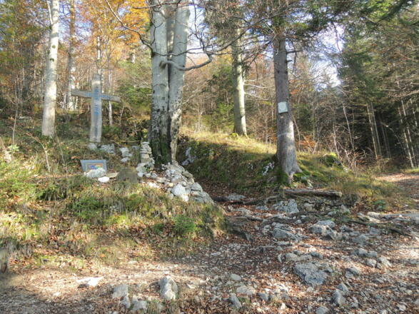 Gabelung mit Wegkreuz