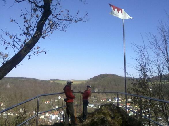 Blick vom Frauenstein auf Muggendorf im Wiesenttal