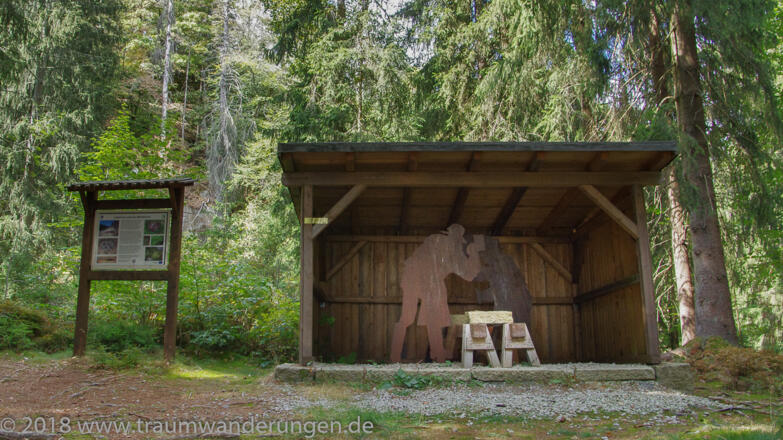 Arbeitshütte am Steinbruch