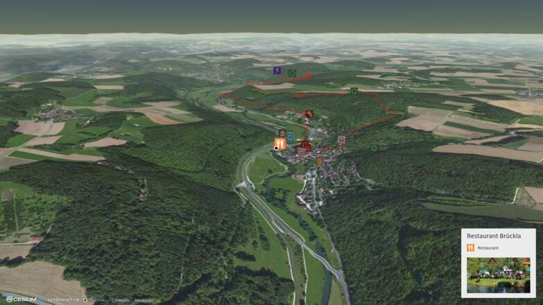 Themenweg in der Fränkischen Schweiz: Uhl-Höhenweg ~ zwischen Muggendorf und Langem Tal