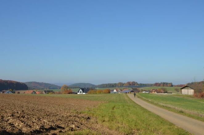 von Engelhardsberg oberhalb des Aufseßtals nach Wüstenstein