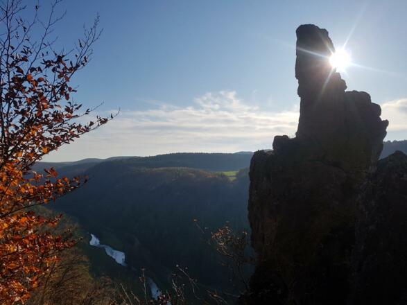 Felsensteig über dem Wiesenttal