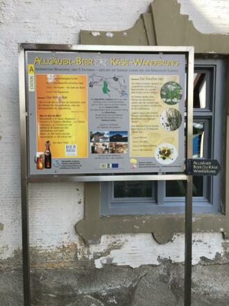 Starttafel des Käse-Bier-Weg