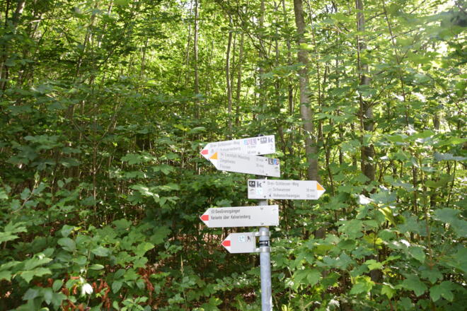 Beschilderung Richtung Ziegelwies 