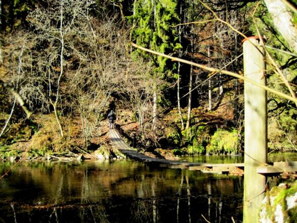 Hängesteg über die Wertach