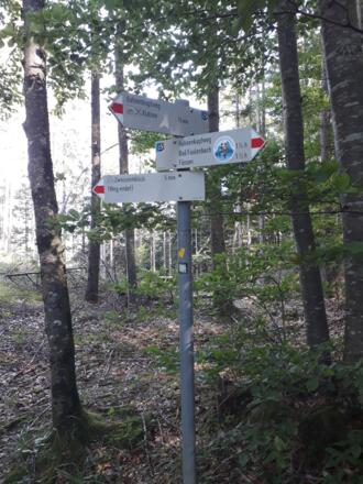 Beschilderung Zwei-Seen-Blick