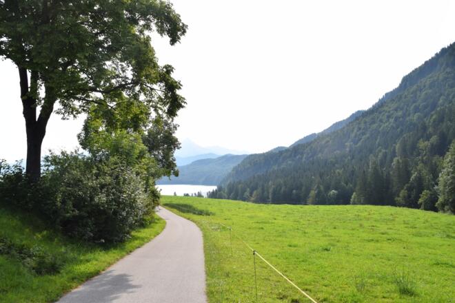 Rad- und Fußweg zum Weißensee