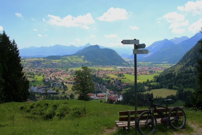 Blick vom Edelsberg auf Pfronten 