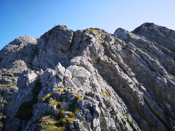 6. SL. mit Blick Richtung Gipfel