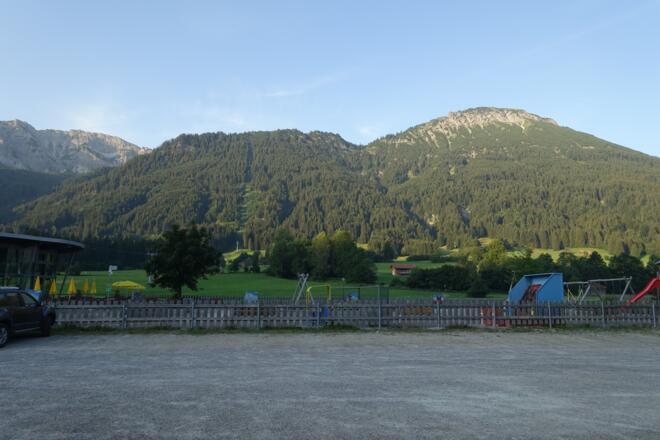 Blick von der Breitenberg Talstation auf den Breitenberg