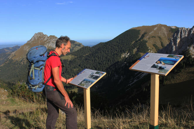 Schautafel westlich Füssener Jöchl