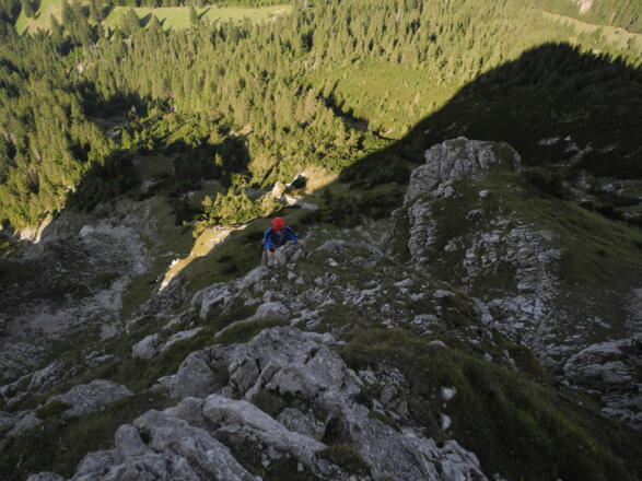 In der 1. SL der Kemptner Kante