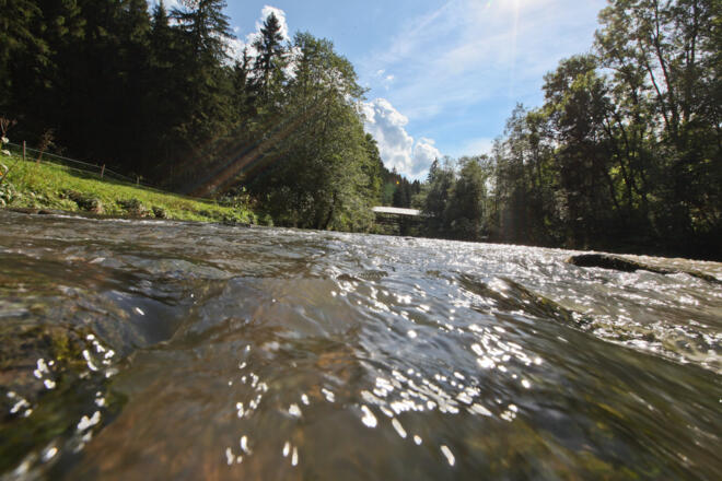 Die Wertach bei Nesselwang im Allgäu