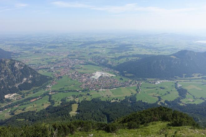Blick vom Breitenberg auf Pfronten 