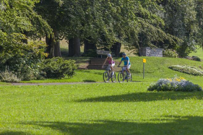 Radfahrer in Bad Grönenbach