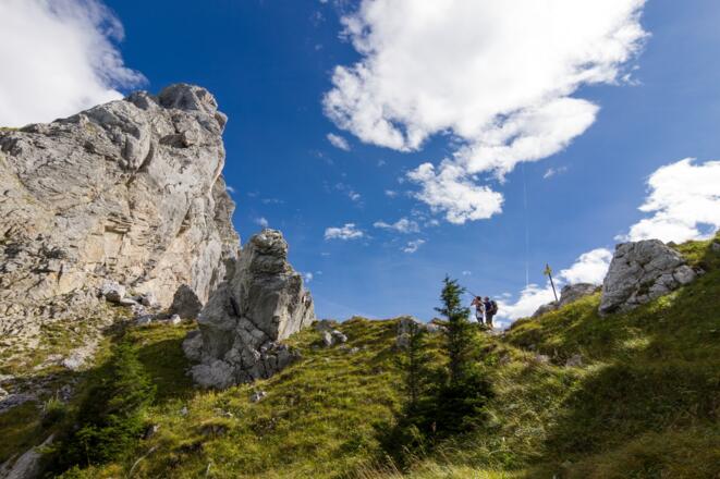 Am Geiselsteinsattel wird es steil...