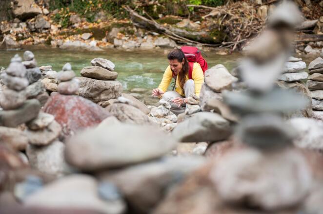 Steinmännle-Meer am Halblech im Hochtal Wanderfleck